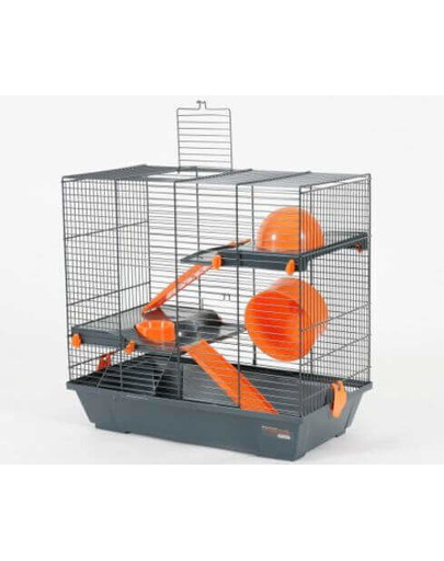 ZOLUX Klietka Indoor Duplex 50 cm pre škrečka šedo-nebesky modrá