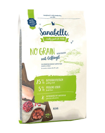 SANABELLE Bezzrnné krmivo s hydinovým mäsom 10 kg