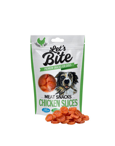 BRIT Let's Bite meat snacks chicken slices 80 g