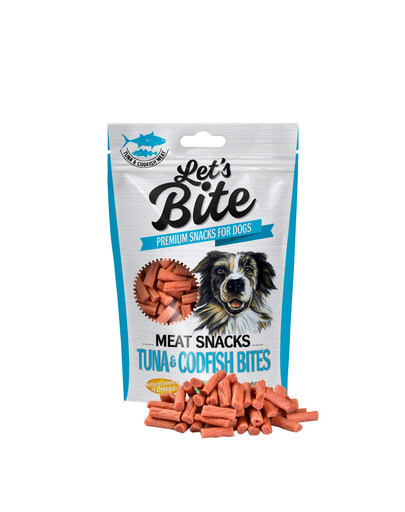 BRIT Let's Bite meat snacks tuna & codfish bites 80 g
