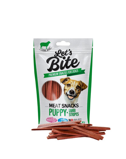 BRIT Let's Bite meat snacks puppy lamb stripes 80 g