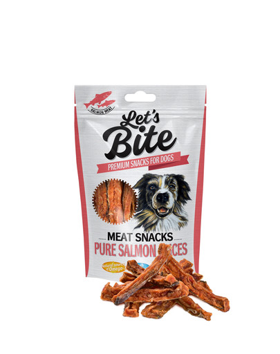 BRIT Let's Bite meat snacks pure salmon slices 80 g