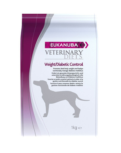 EUKANUBA Veterinary Diets Weight Diabetic Control Adult All Breeds 1 kg