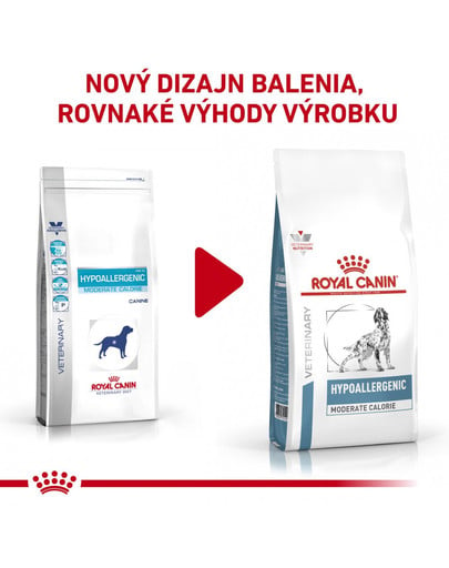 ROYAL CANIN Dog Veterinary Health Nutrition Dog Hypoallergenic Moderate Calorie 14 kg
