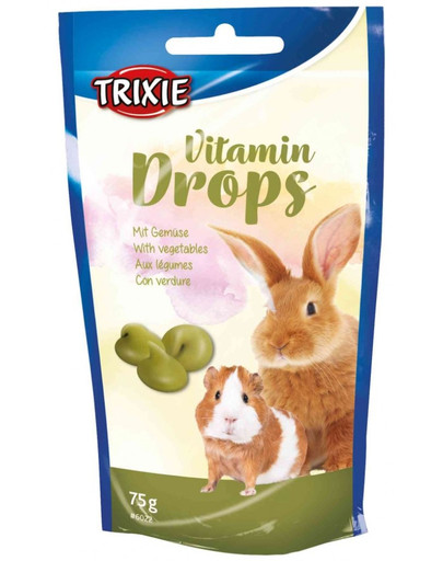 TRIXIE Drops pre hlodavce zeleninové