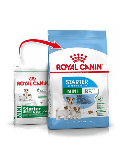 ROYAL CANIN Mini Starter Mother & Babydog 1kg granule pre brezivé alebo dojčiace suky a šteňatá