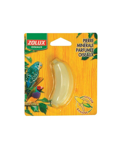 ZOLUX Minerálny kameň pre vtáky s príchuťou banánu
