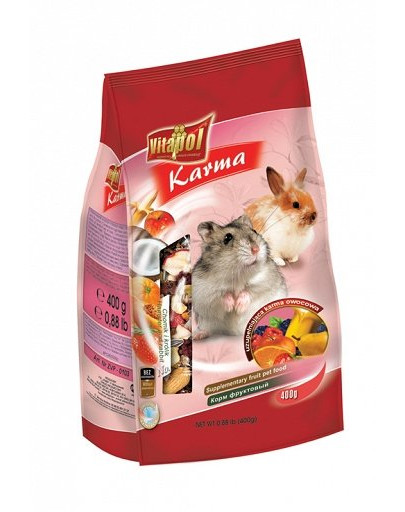 VITAPOL Pokrm ovocný pre škrečka a králika 400 g