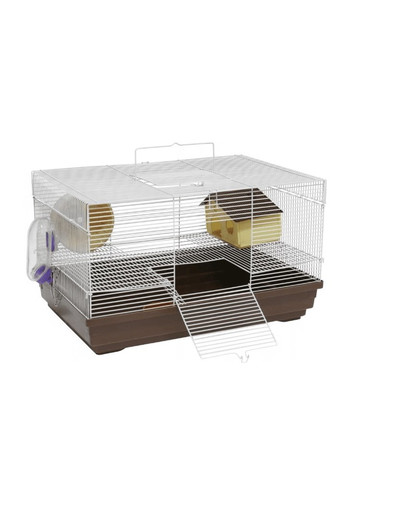PANAMA PET Klietka pre hlodavce 47x30x37 cm biela / ružová