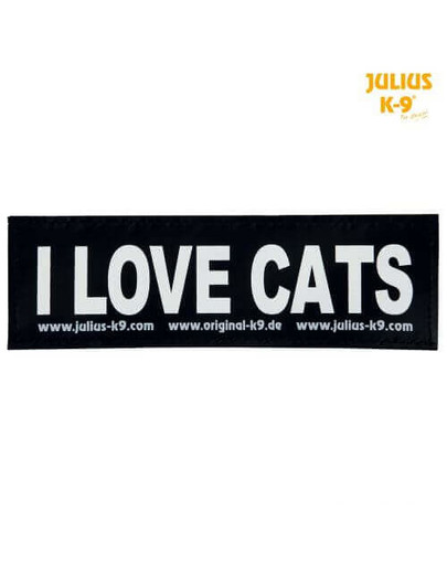 TRIXIE Nálepka na suchý zips 2 Julius-K9, S, I LOVE CATS