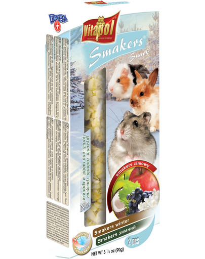VITAPOL Smakers pre hlodavce zima 2 ks 90g