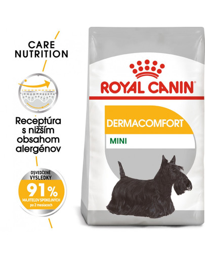 ROYAL CANIN Mini dermacomfort 3 kg granule pre malých psov s problémami s kožou