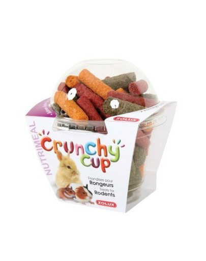ZOLUX Crunchy Cup Nuggets pochúťka s mrkvou a repou130 g