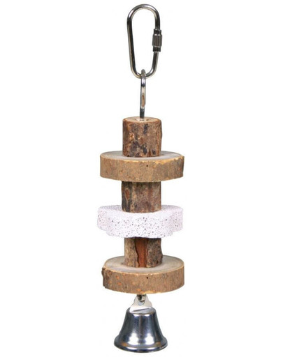 TRIXIE Hračka drevená so zvončekom 16 cm