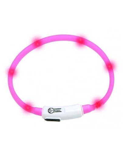 KARLIE LED obojok ružový 70 cm