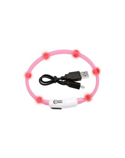KARLIE LED obojok ružový 35 cm