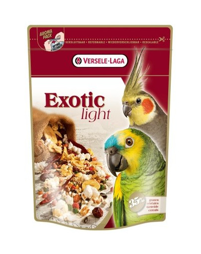 Versele-LAGA Exotic Light 750 g zmes pre stredné a veľké papagáje s pufovanými obilkami