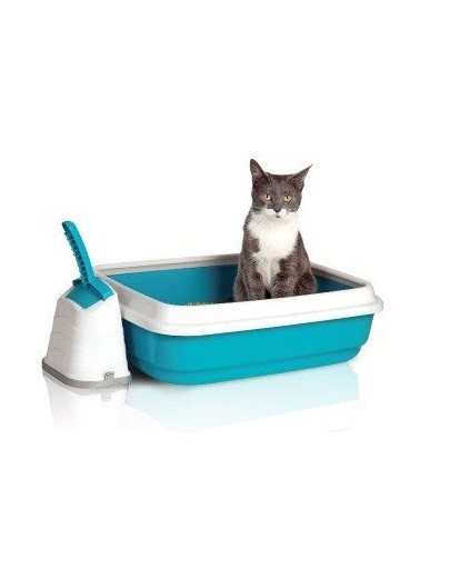 IMAC DUO Toaleta pre mačky modrá