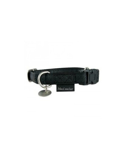 ZOLUX Obojok regulovateľný mac leather 20 mm čierny
