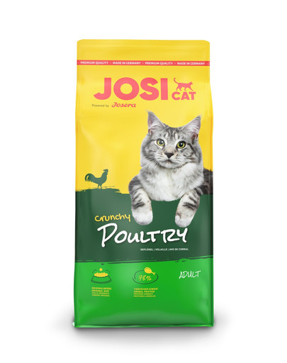 JOSERA JosiCat Crunchy Poultry 18 kg krmivo s kuracím mäsom pre dospelé mačky