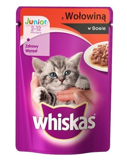 WHISKAS Junior hovädzia omáčka 100g