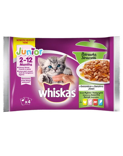 WHISKAS Rybie a tradičné príchute v želé 13x4x85g