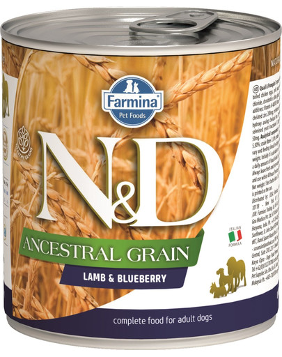 N&D DOG Low grain Adult Lamb & Blueberry 285 g