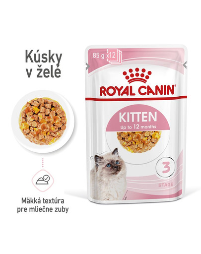 ROYAL CANIN Kitten Instinctive Jelly 85g kapsička pre mačiatka v želé