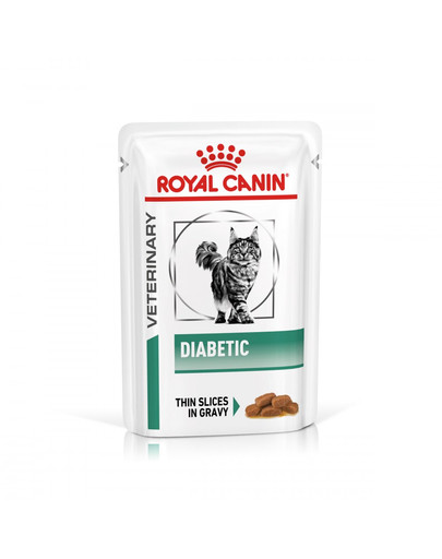 ROYAL CANIN Veterinary Health Nutrition Cat Diabetic Pouch 12x85g