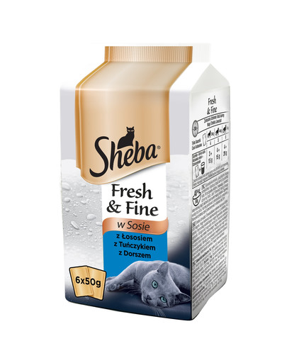 SHEBA Sheba Mini Dania rybacie v omáčke 6 x 50 g
