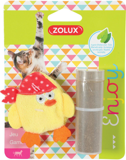 ZOLUX Pirátska mačka s catnip žltá