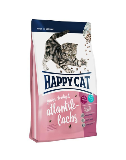 HAPPY CAT Supreme junior sterilised Losos atlantický 10 kg