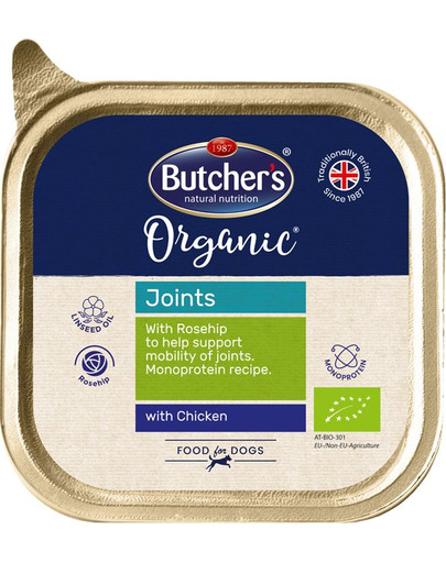 Butcher 's Dog Organic Joints s kuracím vanička 150 g