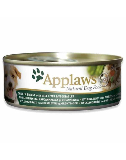 APPLAWS kuracie, hovädzia pečeň a zelenina 156 g