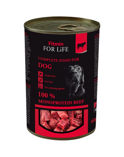FITMIN For Life Beef Hovädzia konzerva pre psov 400 g