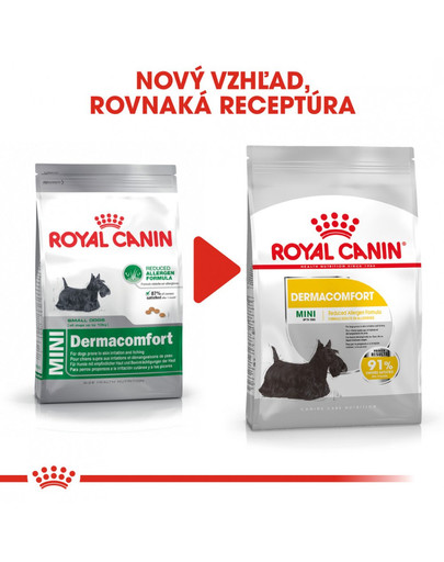 ROYAL CANIN Mini dermacomfort 3 kg granule pre malých psov s problémami s kožou