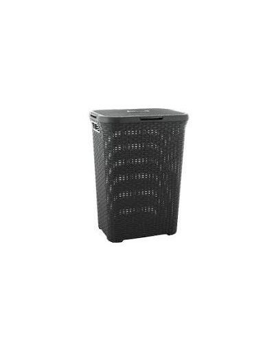 CURVER Kôš na bielizeň RATTAN STYLE 60L tmavo-šedý