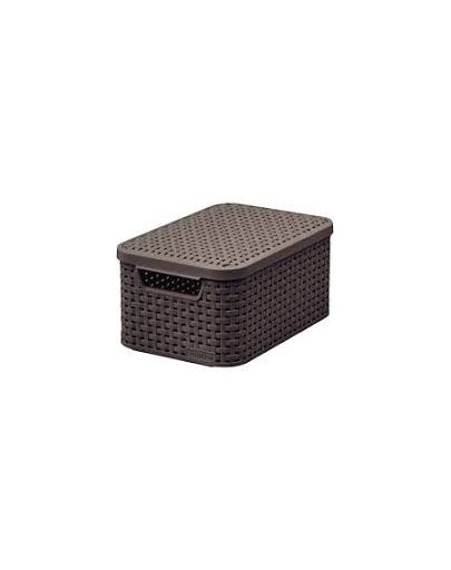 CURVER úložný box RATTAN S, 29,1 x 19,8 x 14,2 cm, hnedý, 03617-210