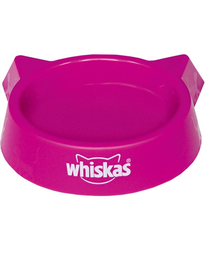 WHISKAS Ružová plastová miska pre mačky