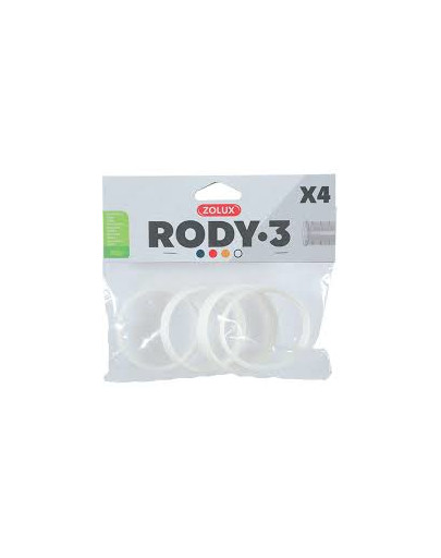 ZOLUX Komponenty Rody 3-spojovací krúžok biely 4ks