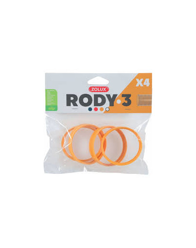 ZOLUX Komponenty Rody 3-spojovací krúžok žltý 4ks