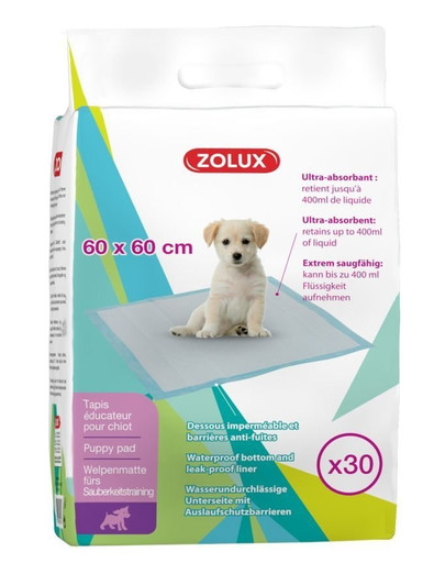 ZOLUX Absorpčné rohože 60 x 60 cm, 30ks