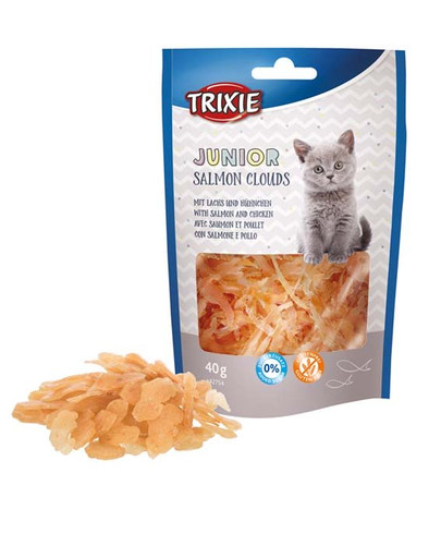 TRIXIE Junior Salmon Cloud 40g Maškrta pre mačky s lososom