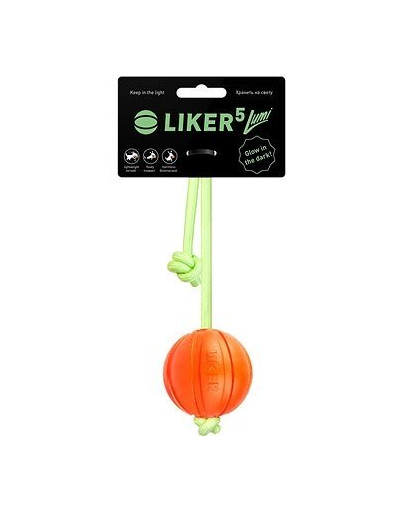 LIKER LUMI lopta na žiariacej šnúrke 5 cm