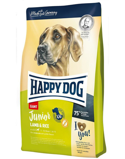 HAPPY DOG Junior Giant Jahňacie s ryžou 4 kg