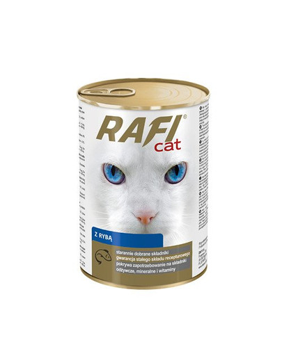 DOLINA NOTECI Rafi Adult Ryby Mokré krmivo pre mačky 415 g