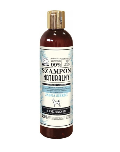SUPER BENO Šampón pre psov zo svetlou srsťou 300 ml