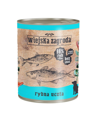 WIEJSKA ZAGRODA Rybie hody 800 g Bezobilná konzerva pre psa