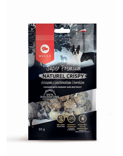 MACED Super Premium Naturel Crispy Zverina s pastinákmi 80 g