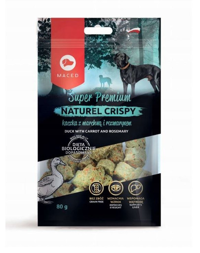 MACED Super Premium Naturel Crispy Kačka s mrkvou a rozmarínom 80 g